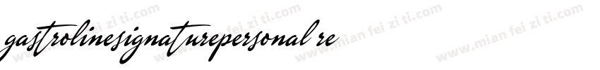 gastrolinesignaturepersonal regular字体转换